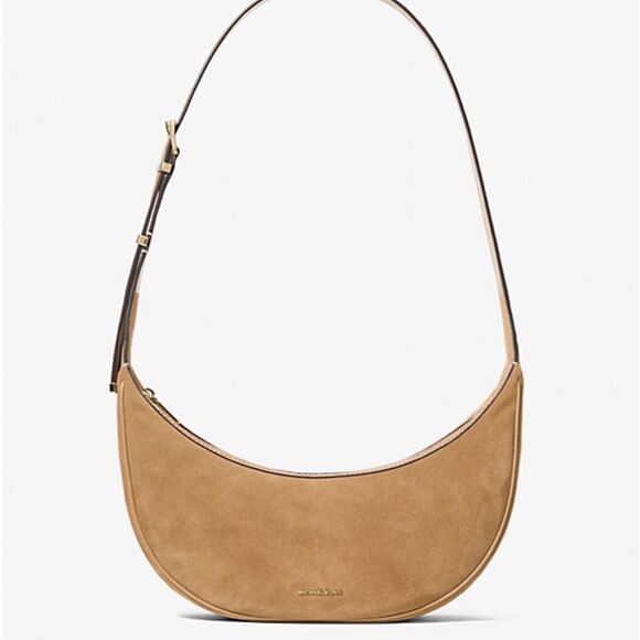 Michael Kors Avra Medium Convertible Sling Crossbody bag purse camel